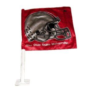 Ohio State Buckeyes University Two Sided Auto Car Flag New